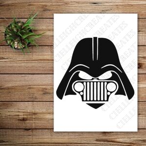 *2 for $20* Stars Wars Darth Vader Jeep vinyl decal Sticker Handcrafted